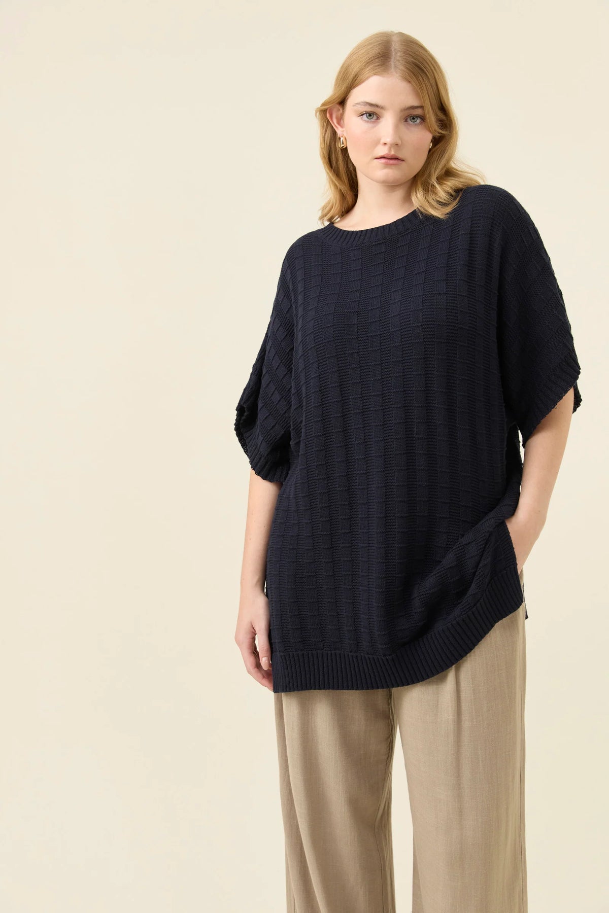 Isle Of Mine Sadie Knit Top Navy