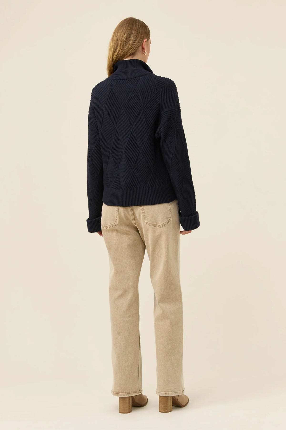 Isle Of Mine Sadie Zip Jumper Navy