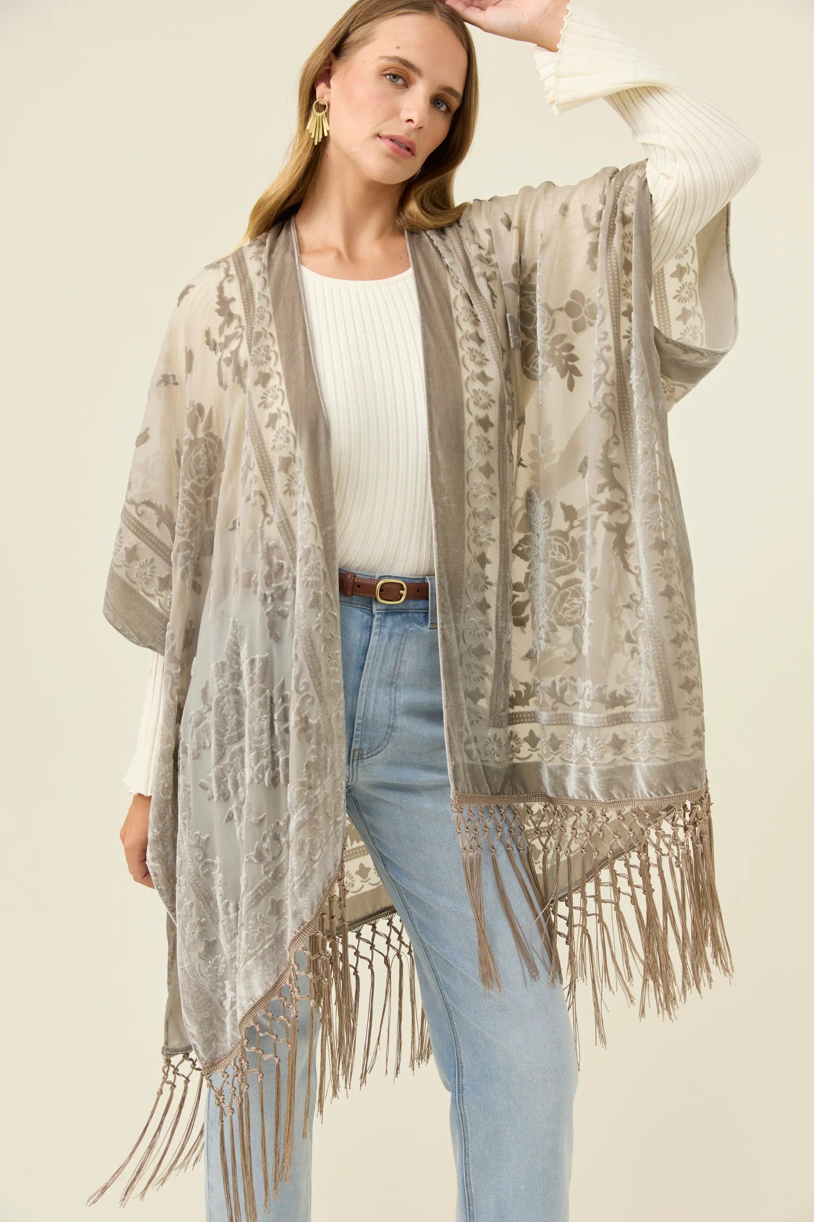 Isle Of Mine Navi Velvet Cape Stone