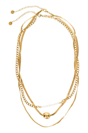 Isle Of Mine Navi Necklace Pearl Layered