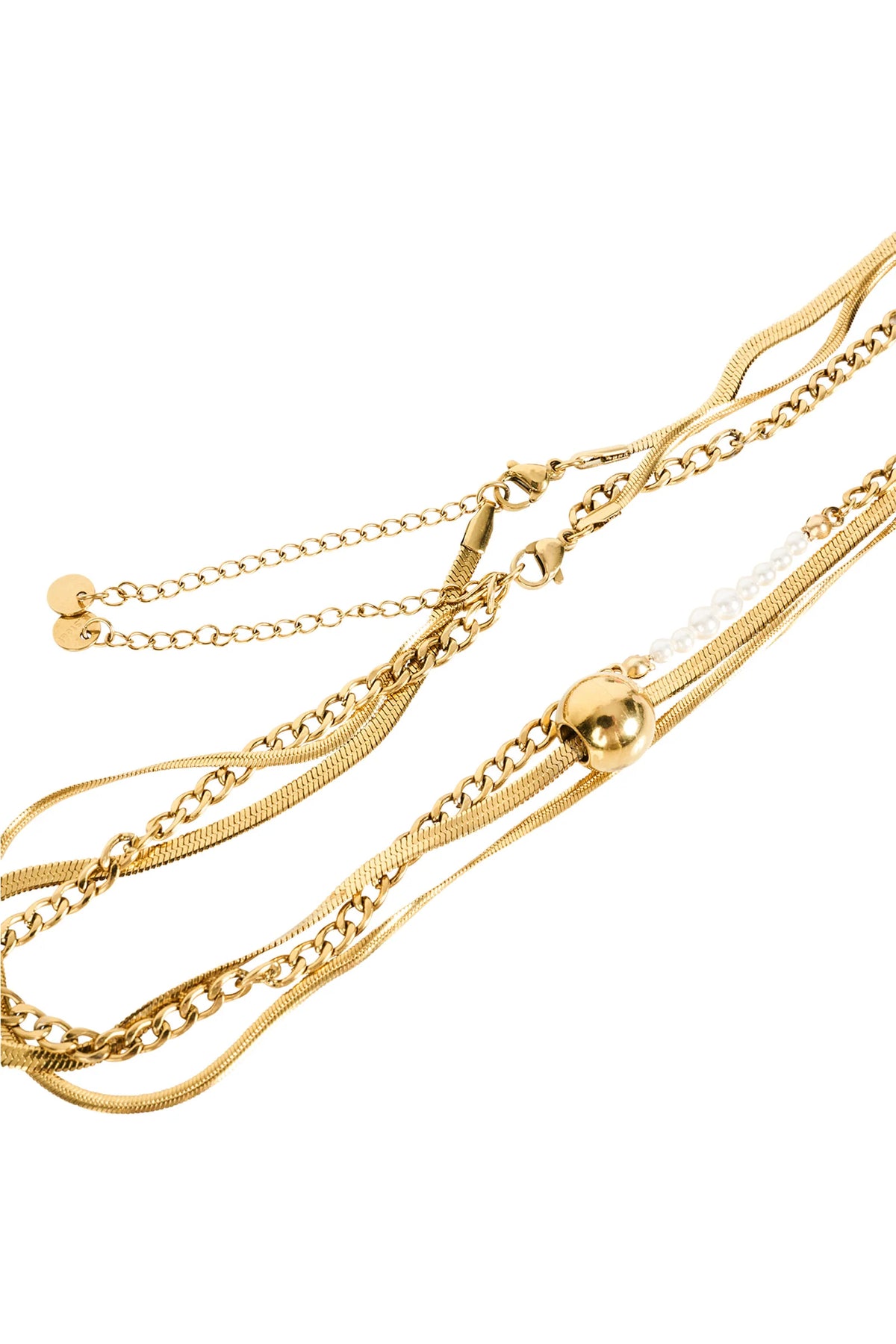 Isle Of Mine Navi Necklace Pearl Layered