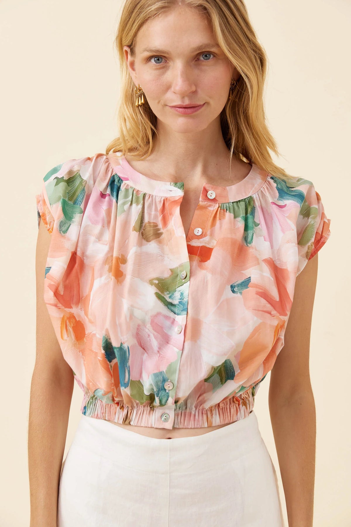Isle Of Mine Rosa Reversible Crop Top Floral