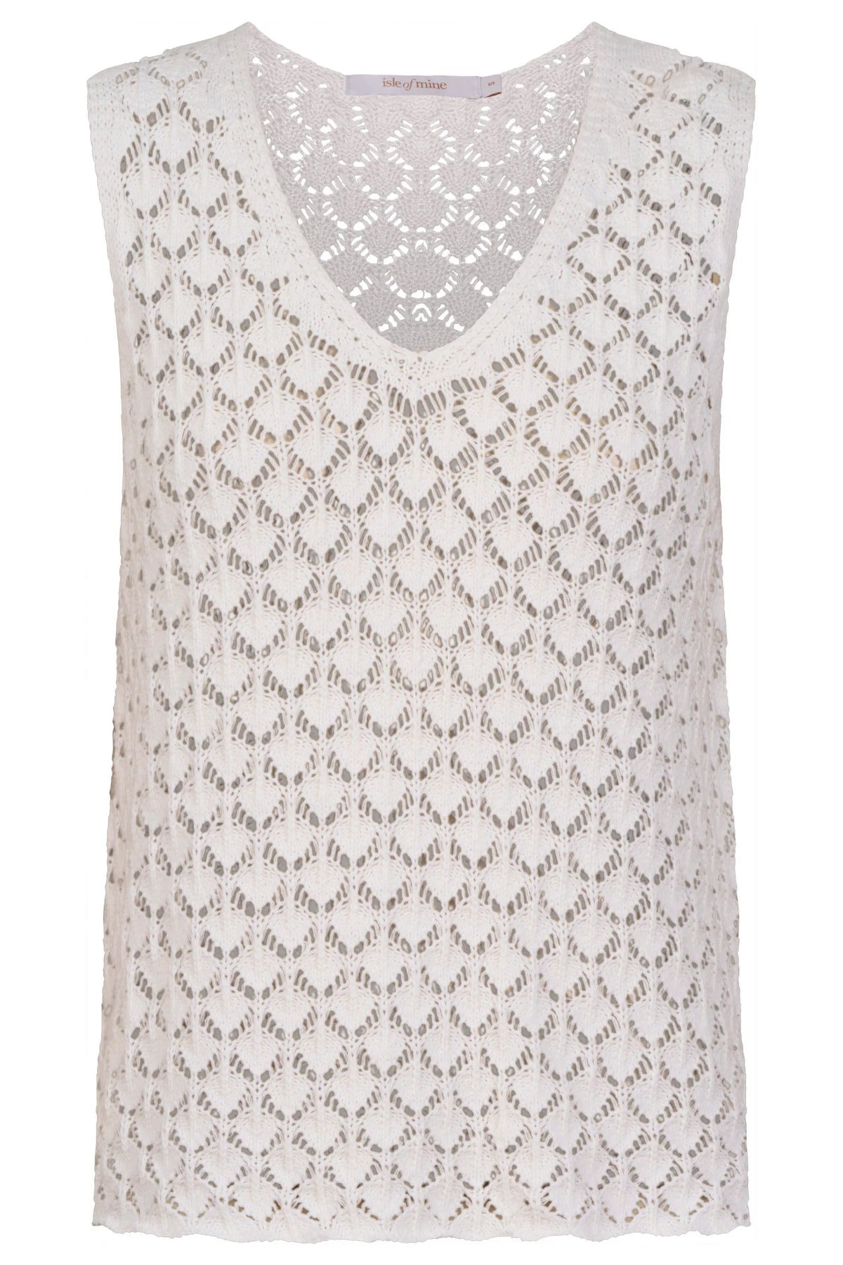 Isle Of Mine Mia Knit Top White