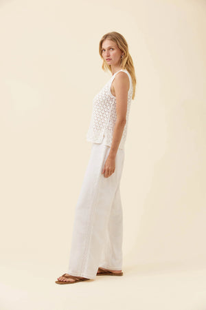 Isle Of Mine Mia Knit Top White