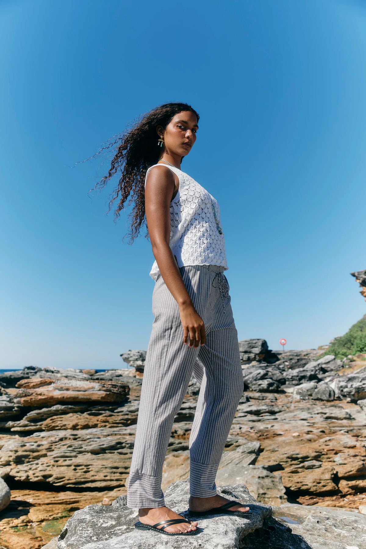 Isle Of Mine Mia Knit Top White