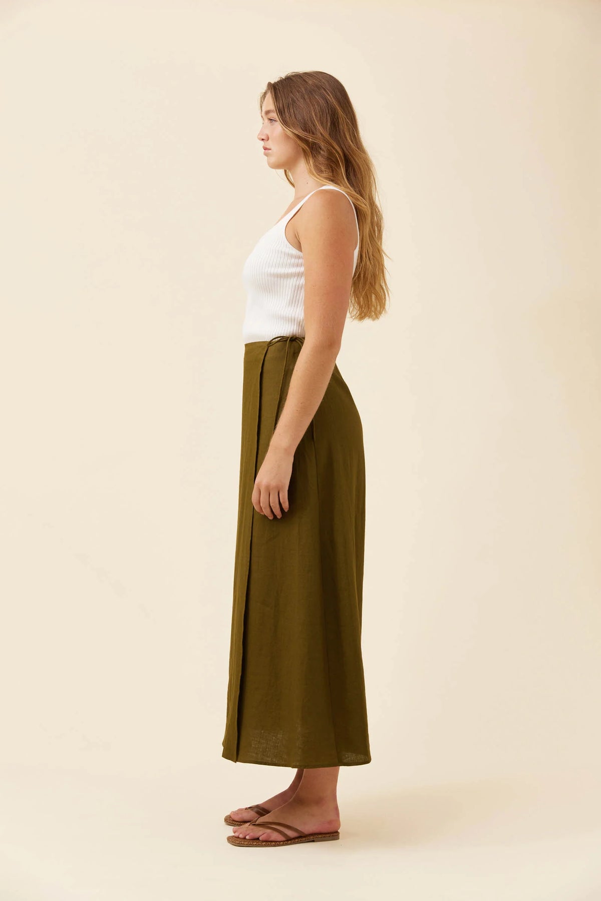 Isle Of Mine Anita Wrap Skirt Olive