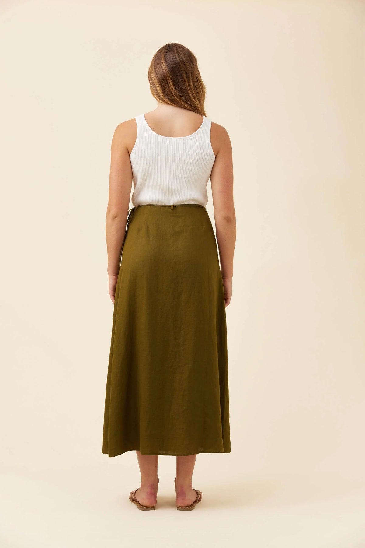 Isle Of Mine Anita Wrap Skirt Olive
