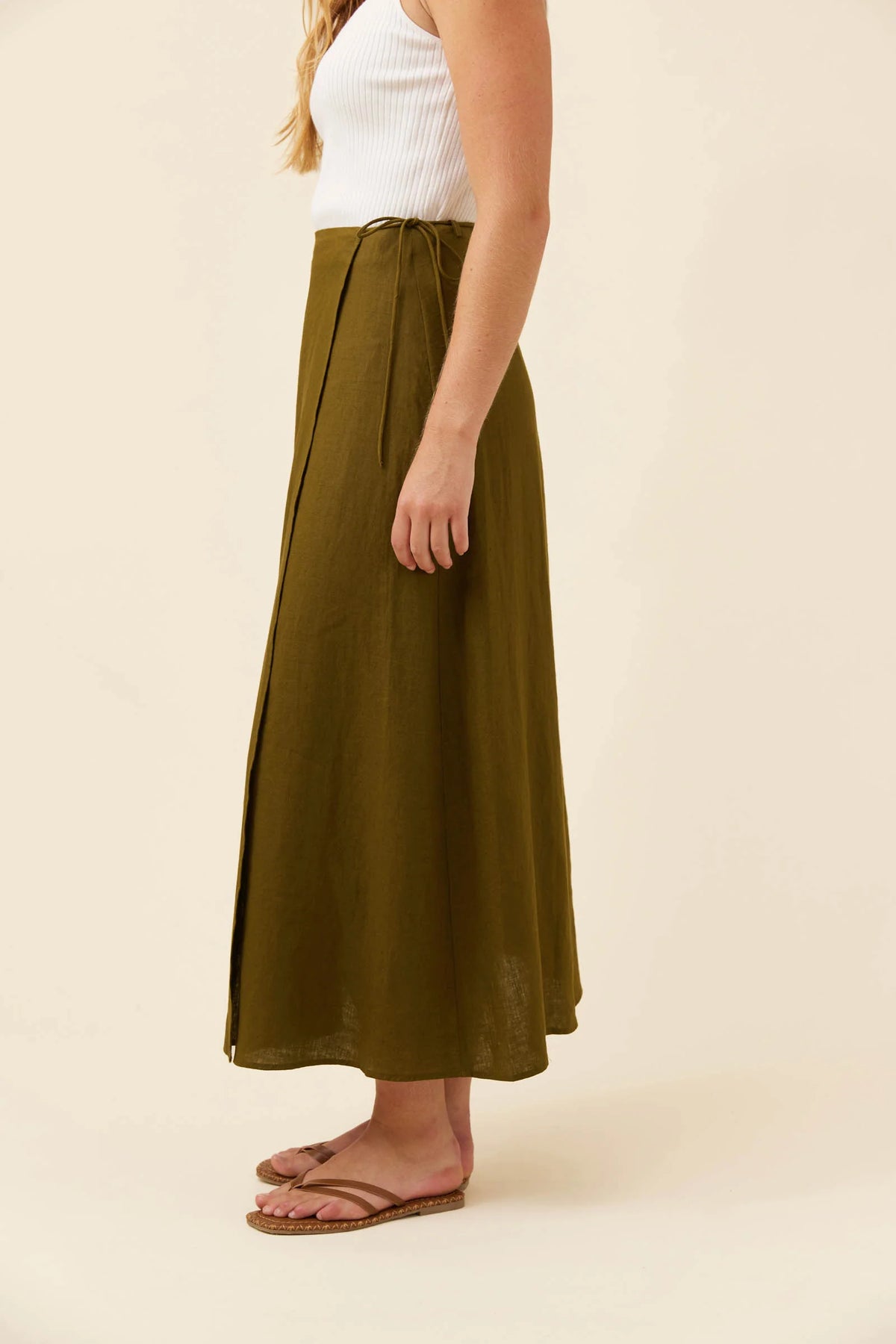Isle Of Mine Anita Wrap Skirt Olive