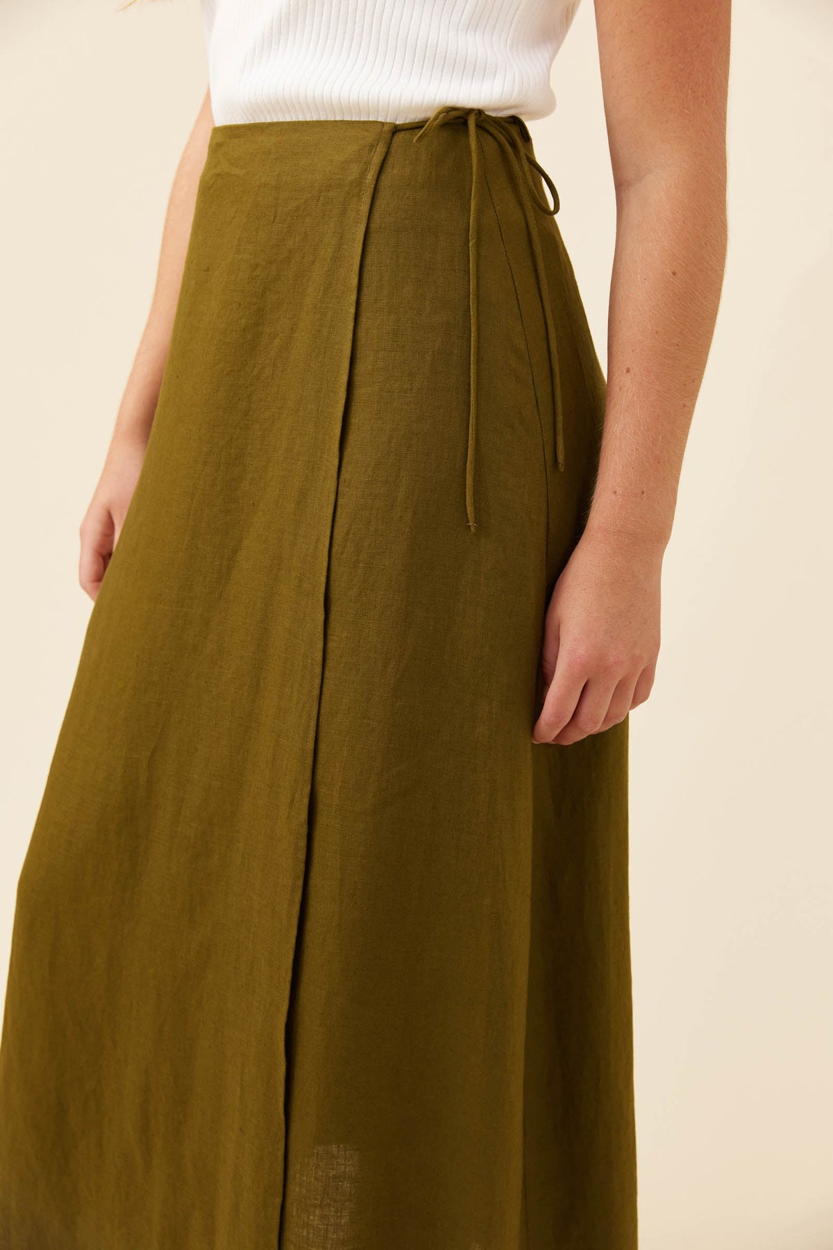 Isle Of Mine Anita Wrap Skirt Olive