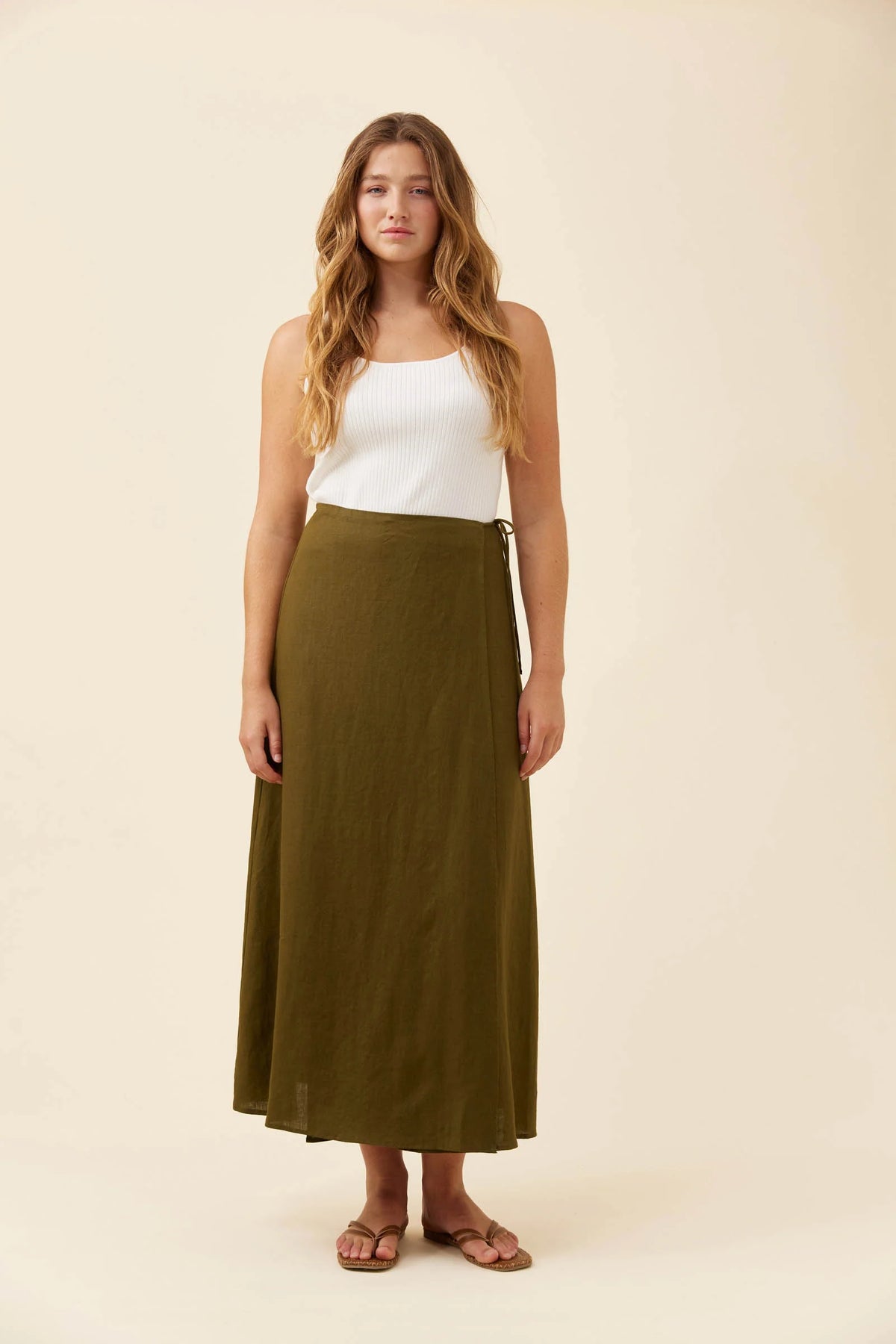Isle Of Mine Anita Wrap Skirt Olive