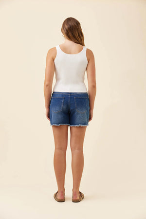 Isle Of Mine Adele Cotton Tank White