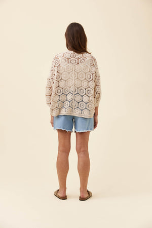 Isle Of Mine Maggie Crochet Cape Canvas