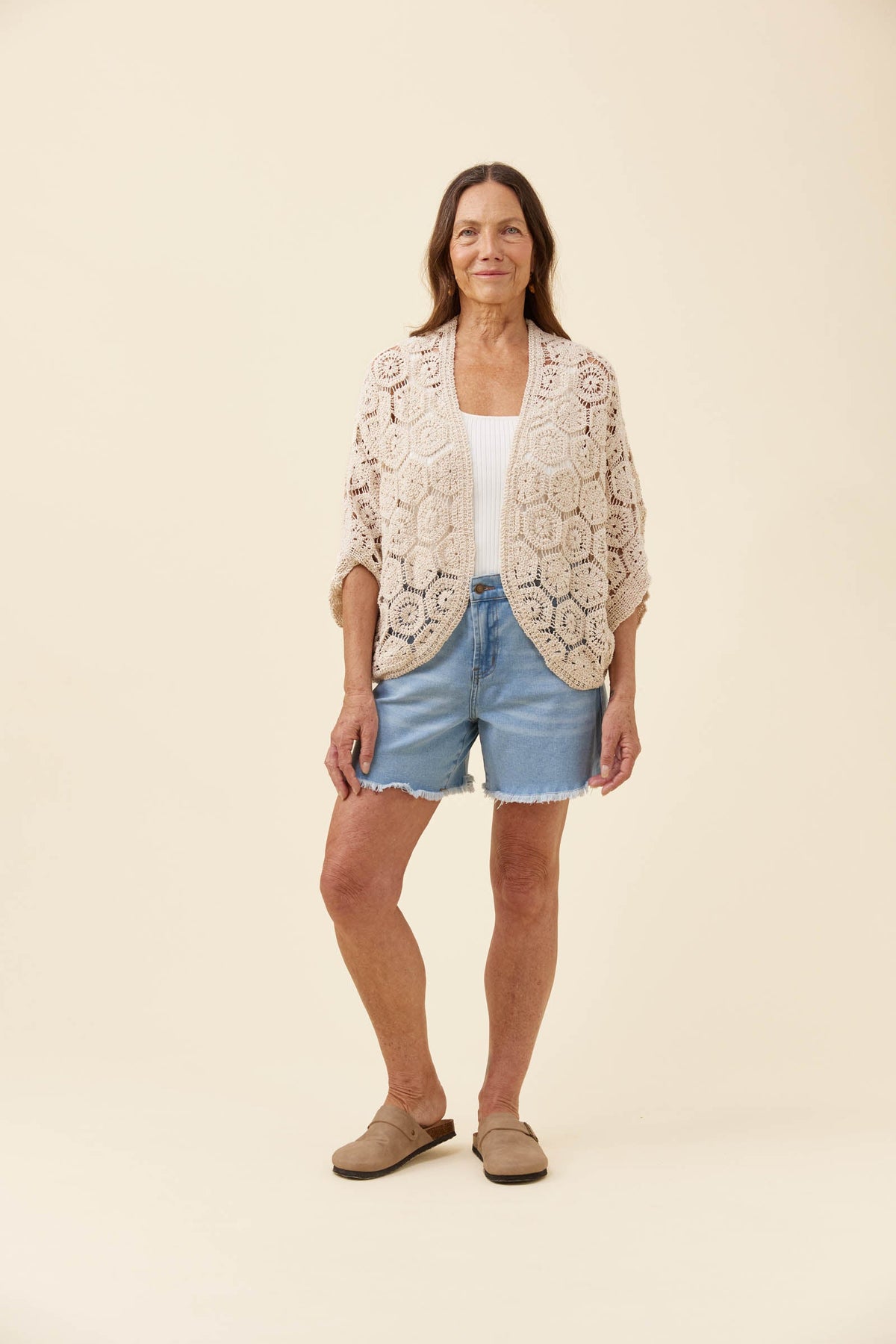 Isle Of Mine Maggie Crochet Cape Canvas