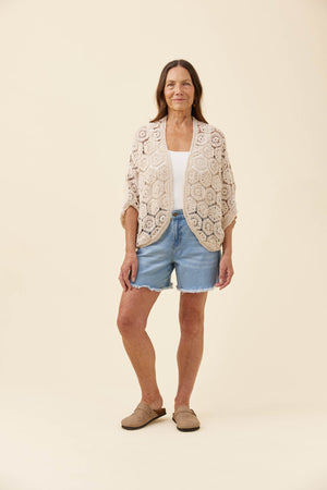 Isle Of Mine Maggie Crochet Cape Canvas