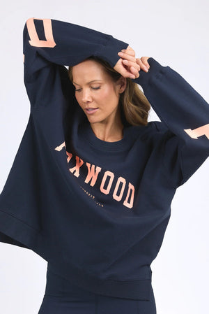 Foxwood Interval Crew Navy With Peach