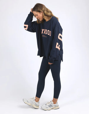 Foxwood Interval Crew Navy With Peach