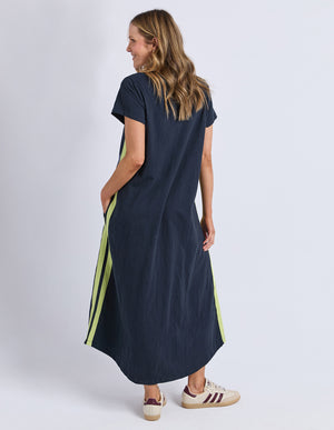 Foxwood Recovery Dress Navy/Neon Lemon