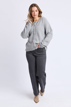 Foxwood Murphy Knit Cardi Grey Marle