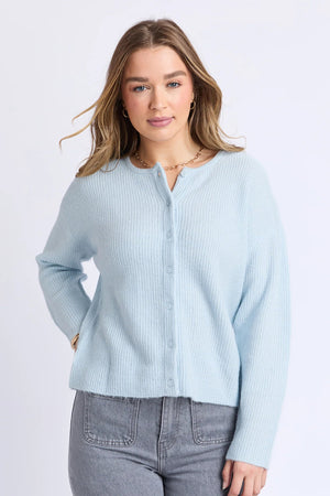 Foxwood Murphy Knit Cardi Ice Blue