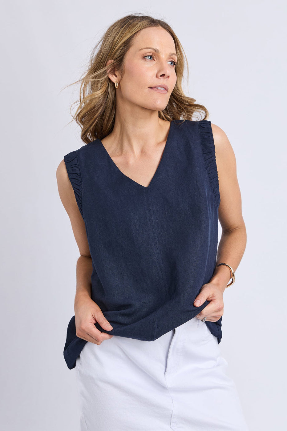 Foxwood Bermuda Top Navy