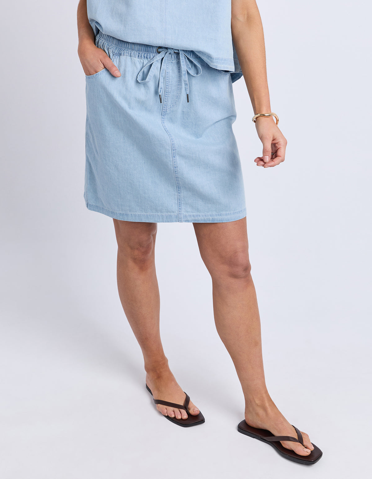 Foxwood Zetta Skirt Light Blue