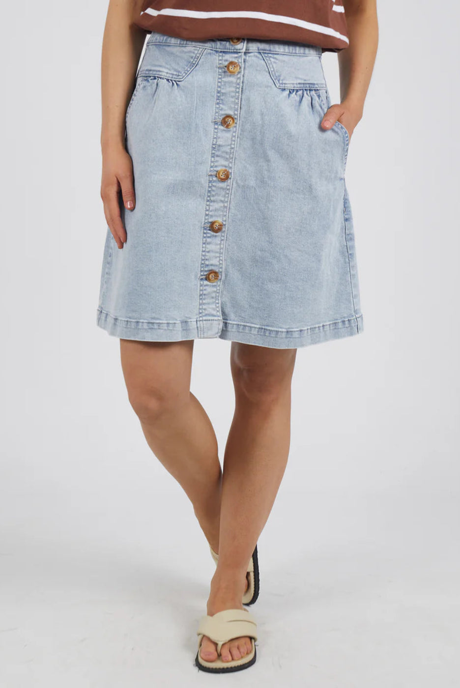 Foxwood Amanda Skirt 90s Vintage Blue