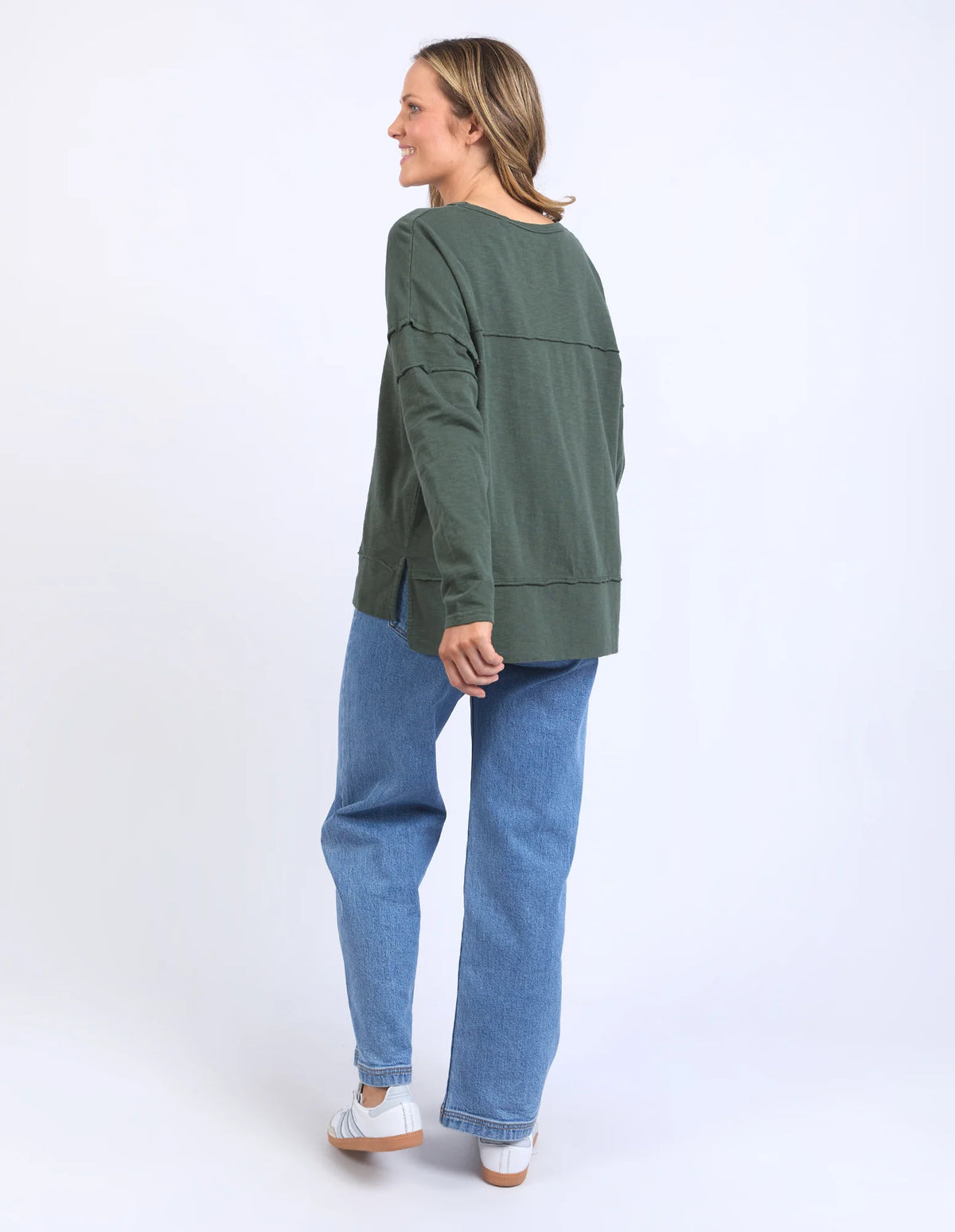 Foxwood Jayne Throw On Top Khaki
