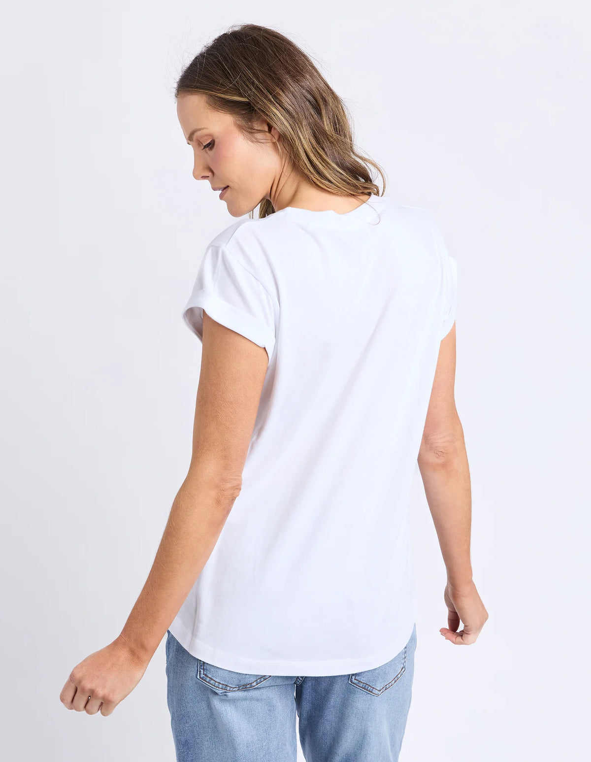 Foxwood Manly Tee White