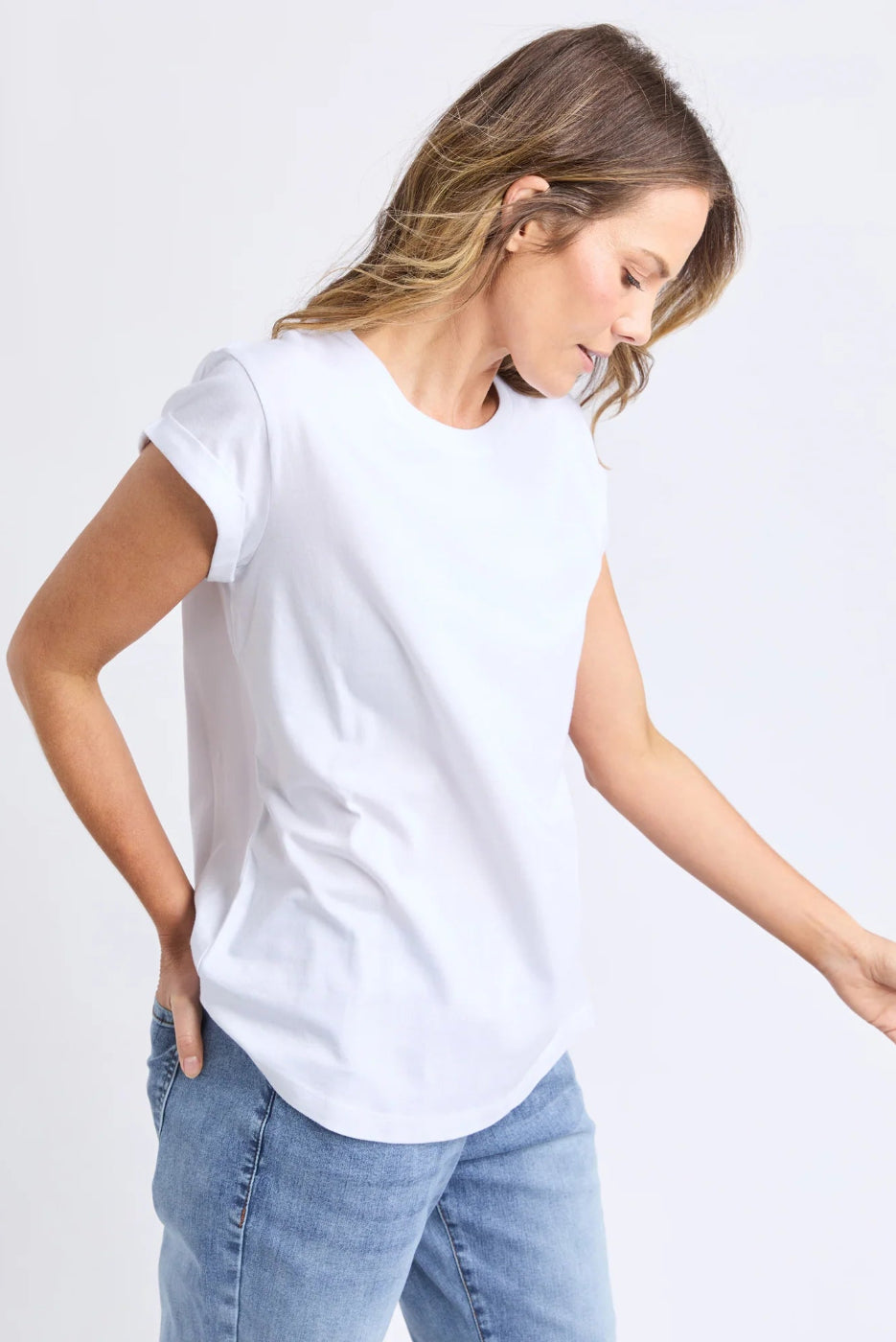Foxwood Manly Tee White