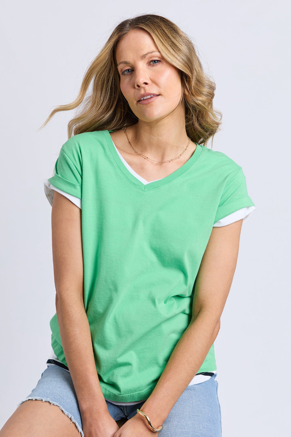 Foxwood Manly Vee Tee Irish Green
