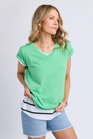 Foxwood Manly Vee Tee Irish Green