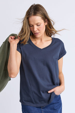 Foxwood Manly Vee Tee Navy