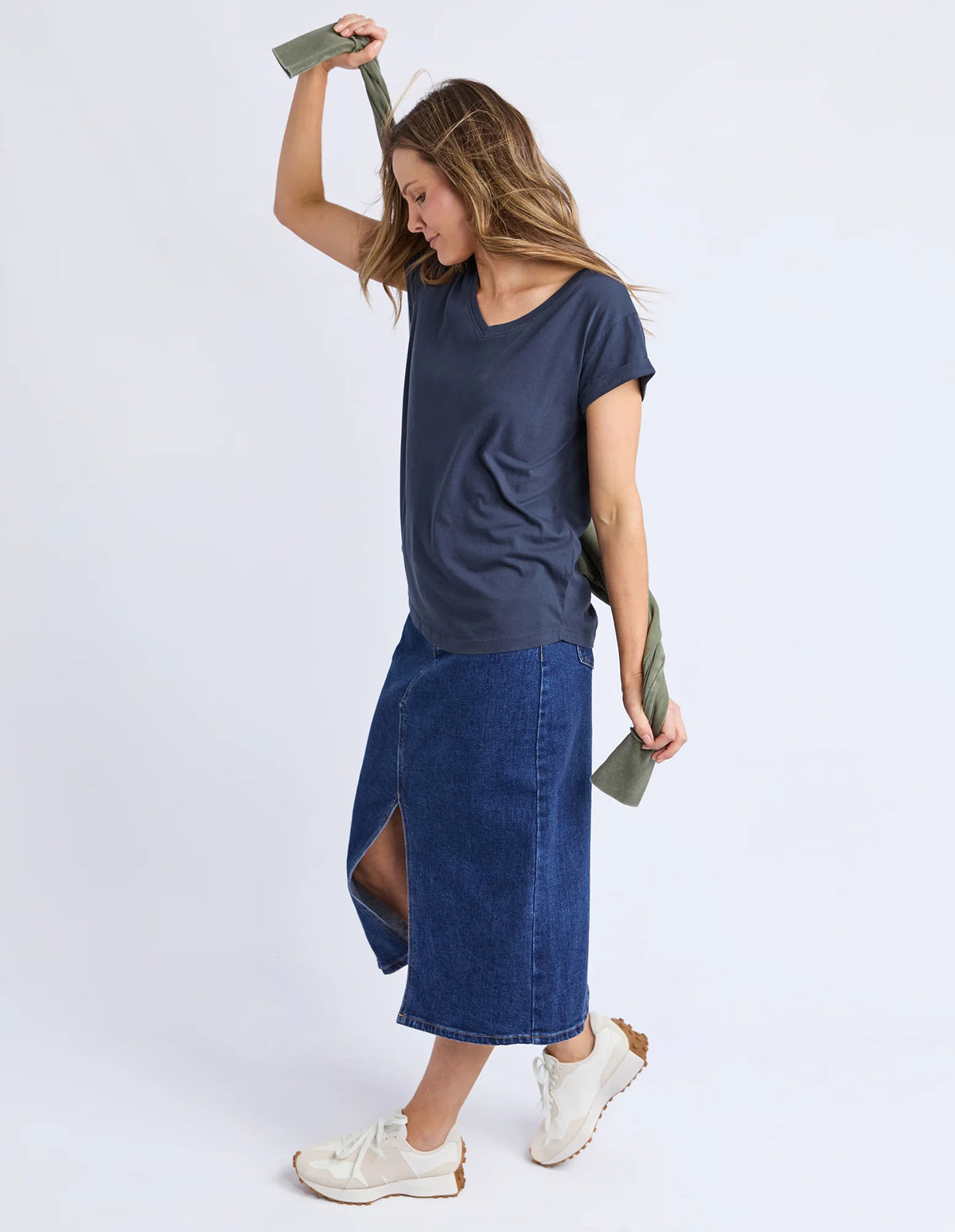 Foxwood Manly Vee Tee Navy