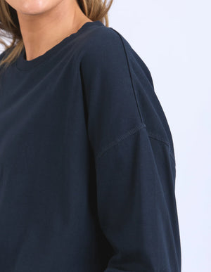 Foxwood Farrah Long Sleeve Top Dark Sapphire