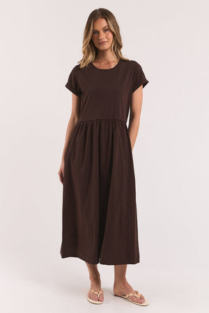 Foxwood Astrid Dress Coffee