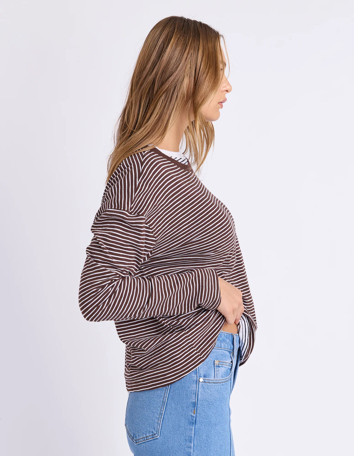 Foxwood Hutch LS Tee Coffee