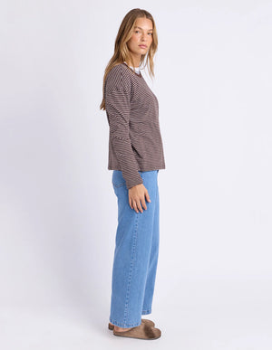 Foxwood Hutch LS Tee Coffee