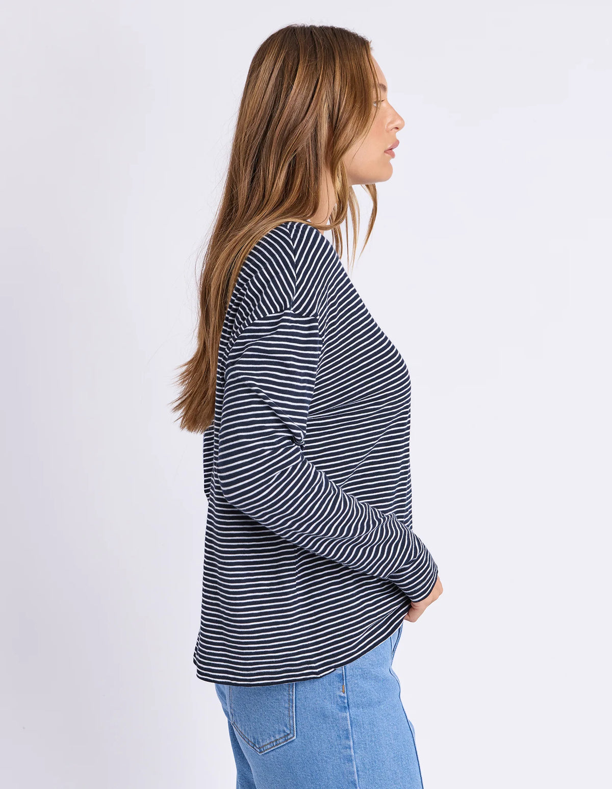 Foxwood Hutch LS Tee Navy