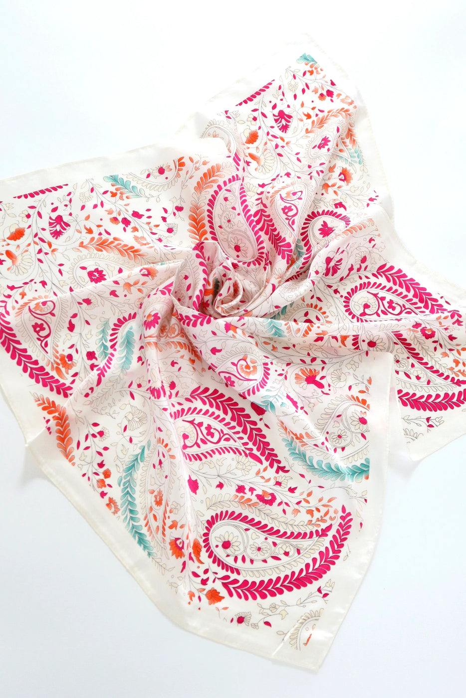 Angels Whisper Camile Patterned Bandana Scarf Pink