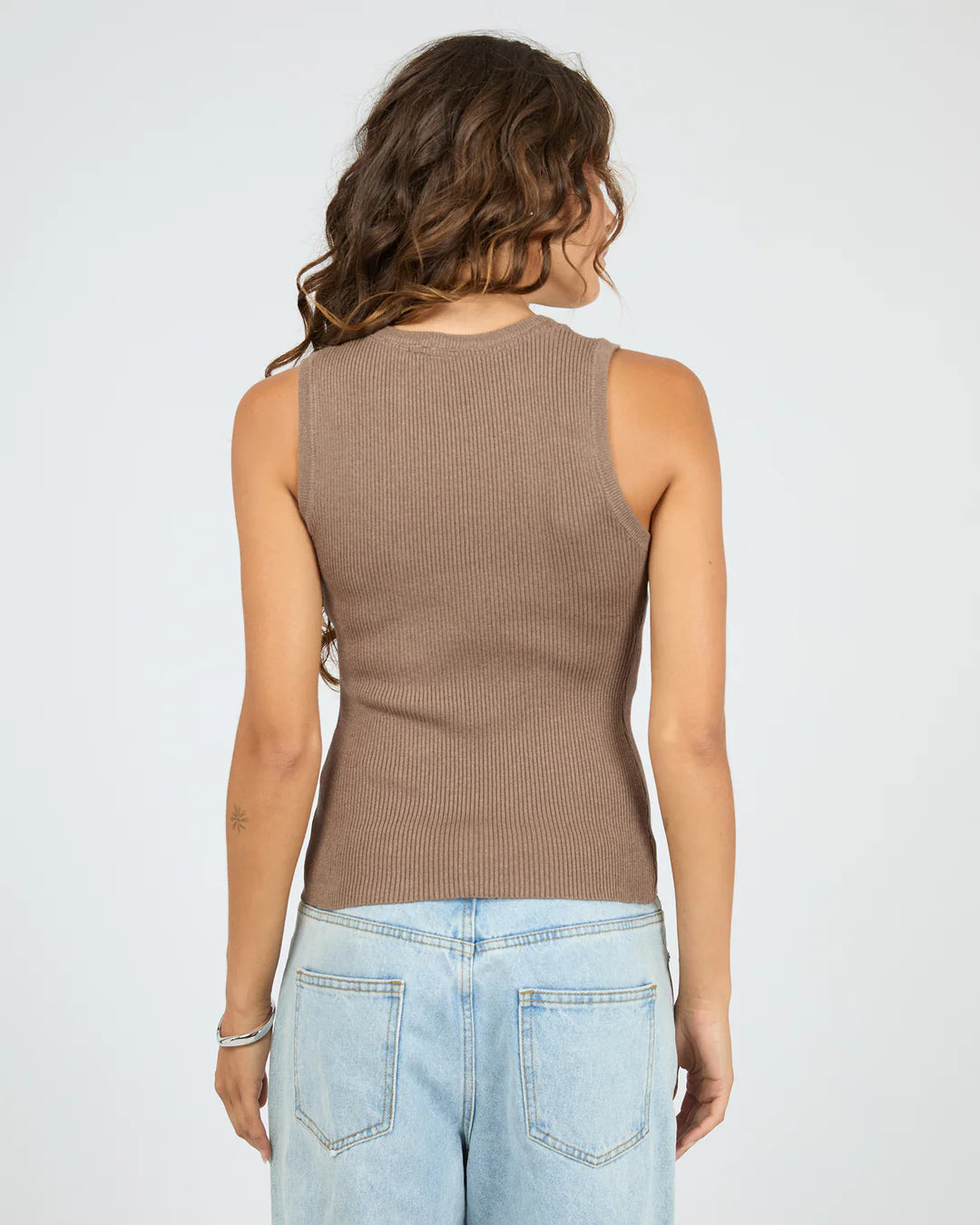 Silent Theory Marleigh Knit Tank Brown