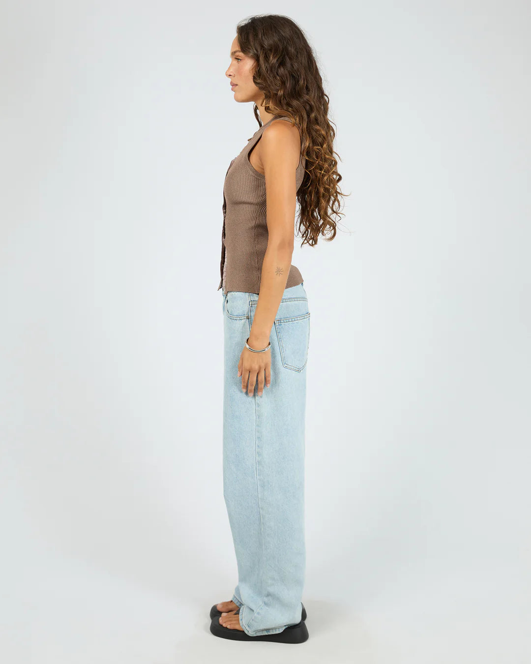 Silent Theory Marleigh Knit Tank Brown