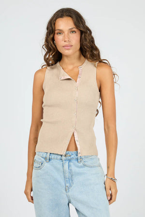 Silent Theory Marleigh Knit Tank Oat