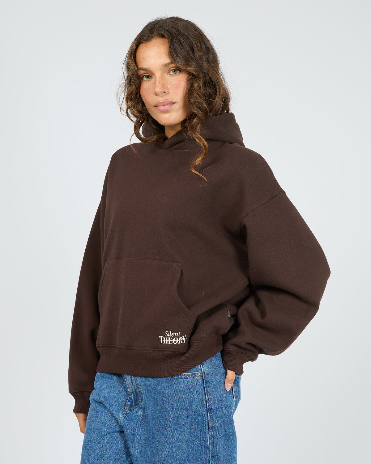 Silent Theory Dalia Hoodie Chocolate