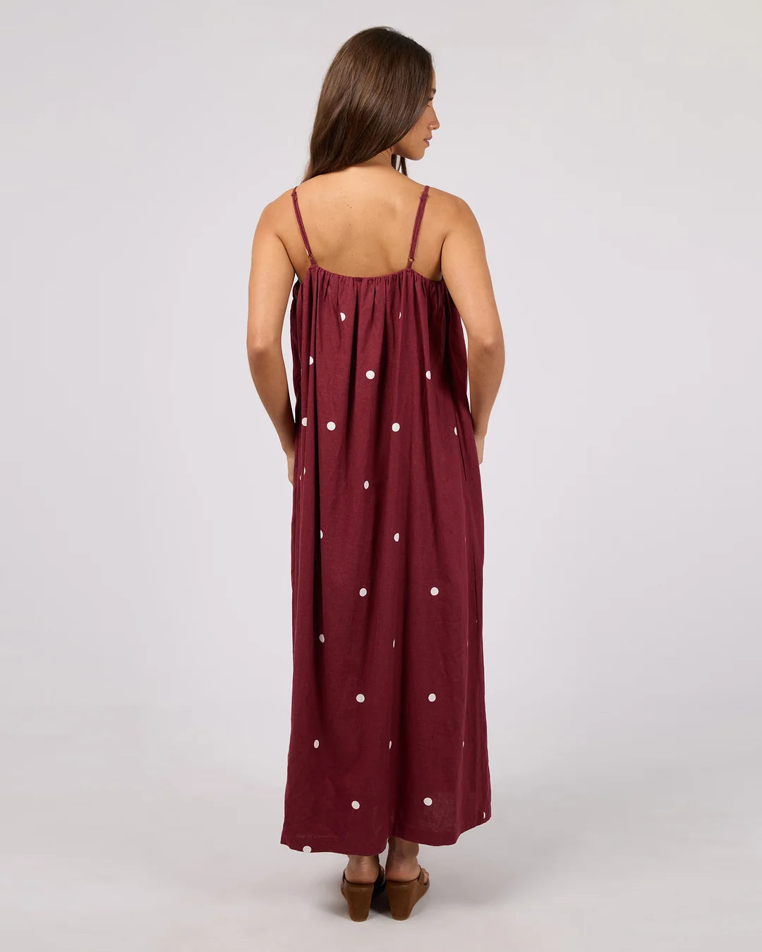 Silent Theory Bordeaux Maxi Dress Cherry