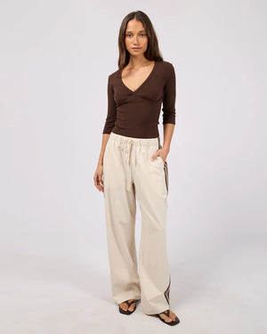 Silent Theory Sloane Trim Pant Natural