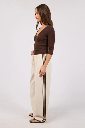 Silent Theory Sloane Trim Pant Natural
