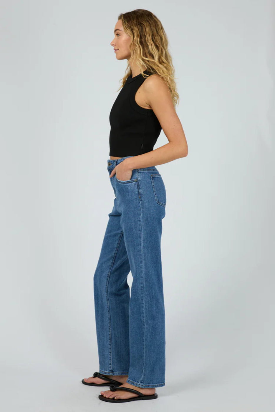 Silent Theory Pia Crop Tank Black