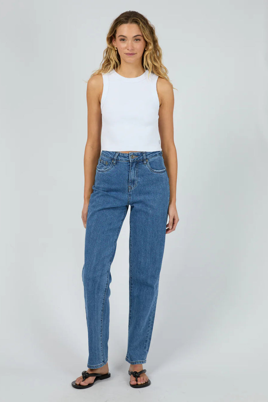 Silent Theory Pia Tank White