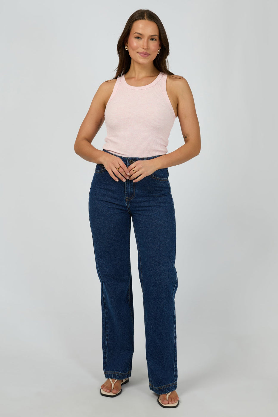 Silent Theory Ella Tank Blush Marle