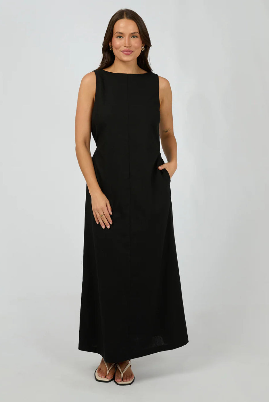 Silent Theory Tallow Tie Maxi Dress Black